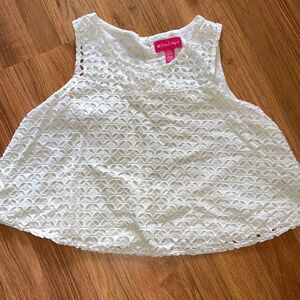 Lilly Pulitzer white crop top